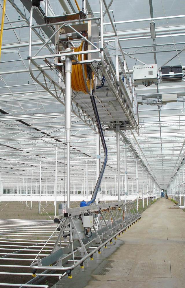 Control system for crop spraying robot